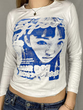 Pixel Face Print Long Sleeve Tee