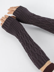Thumb Hole Detail Fingerless Arm Warmer