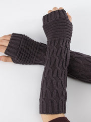 Thumb Hole Detail Fingerless Arm Warmer