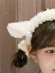 White Sheep Fuzzy Headband