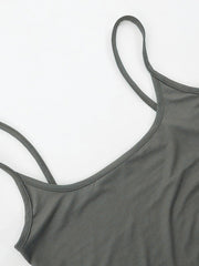 Solid Color Sleeveless Bodysuit