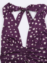 Heart Print Halter Mesh Cropped Tank Top