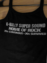 Punk Skull Printed Cropped Tank Top