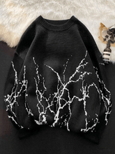 Men's Vintage Jacquard Long Sleeve Knit Sweater