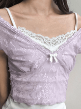 Patchwork Lace Crop Top