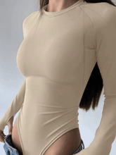 Solid Color Long Sleeve Bodysuit