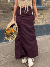 Split Maxi Cargo Skirt