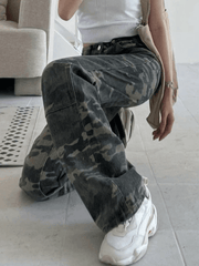 Vintage Wash Camo Cargo Pants