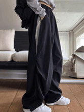 Zip Fly Wide Leg Parachute Pants