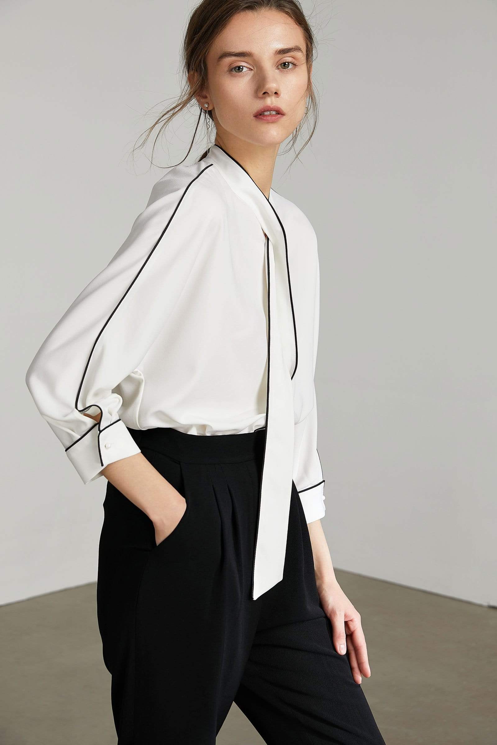 Pydshop Bolt White Contrast Top