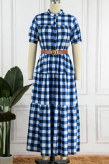 Sweet Elegant Plaid Dresses