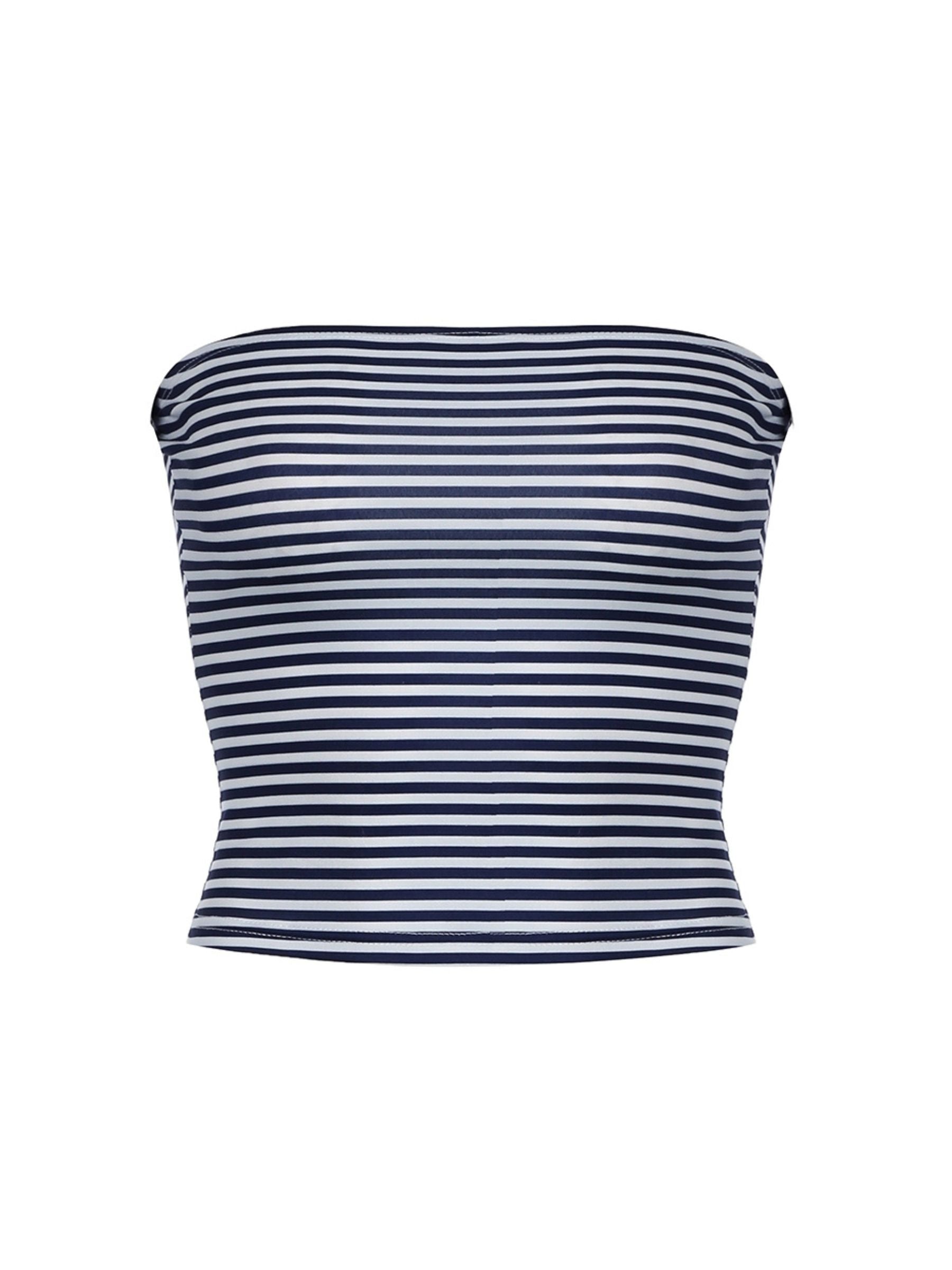 Pydshop Arina Striped Knitted Tube Top
