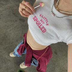 Pydshop A Little Bit Spoiled Crop Top