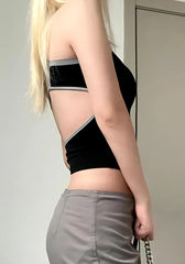 Pydshop Acubi Open Back Zip-Up Top