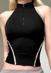 Pydshop Acubi Open Back Zip-Up Top