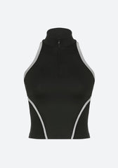 Pydshop Acubi Open Back Zip-Up Top