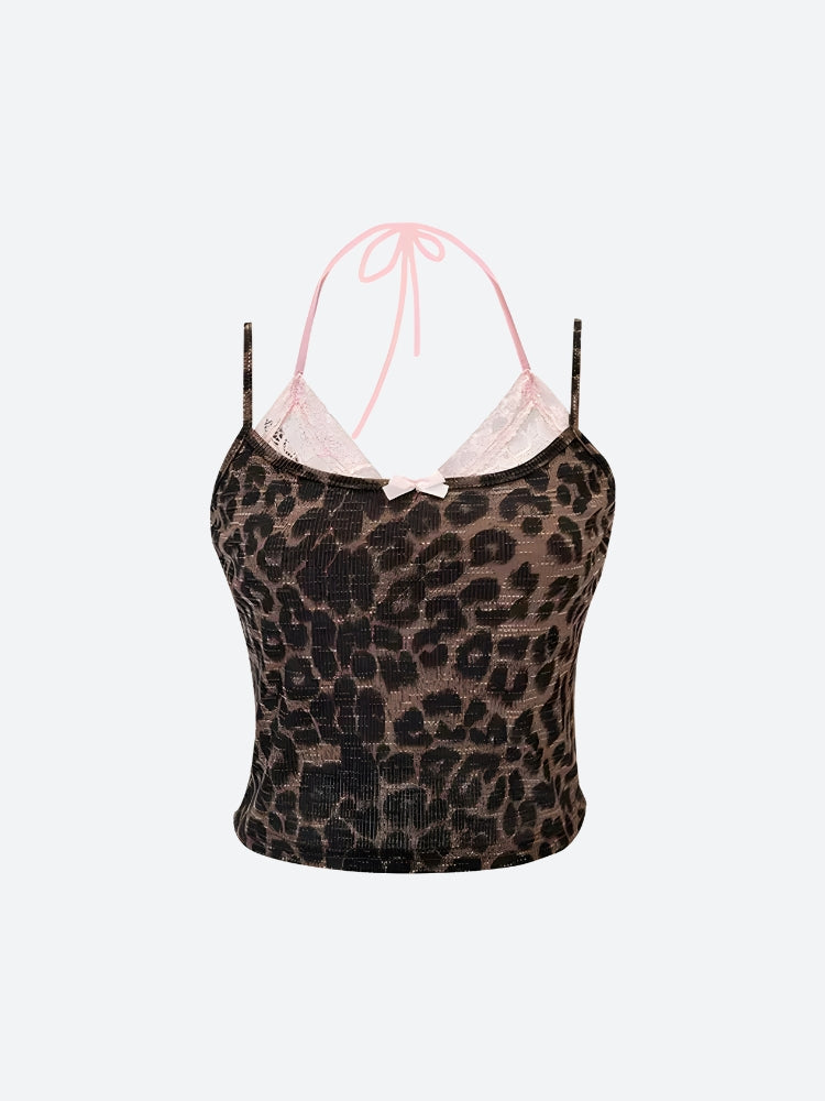 Pydshop Baddie Leopard Crop Top