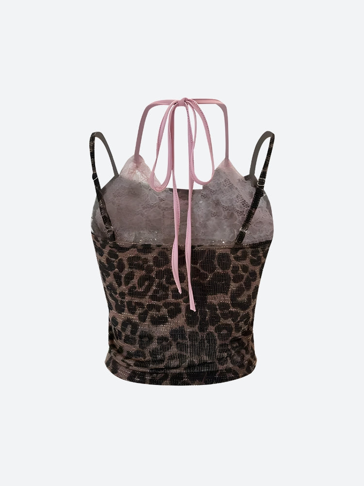 Pydshop Baddie Leopard Crop Top