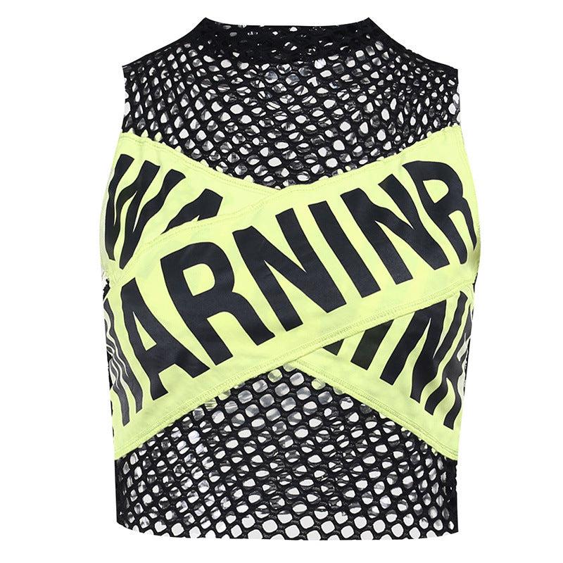 Pydshop Baddie Warninr Fishnet Tank Top