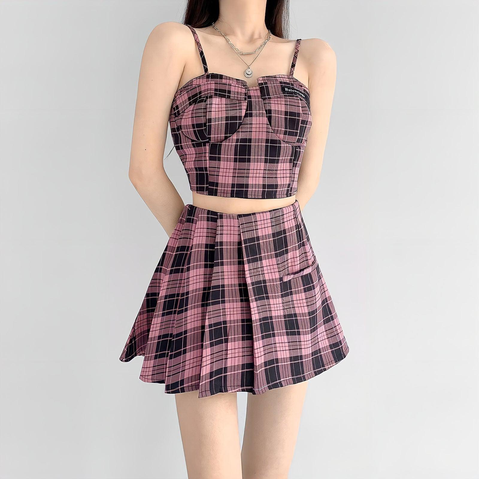 Pydshop Mini Skirt & Crop Top Two Piece Set