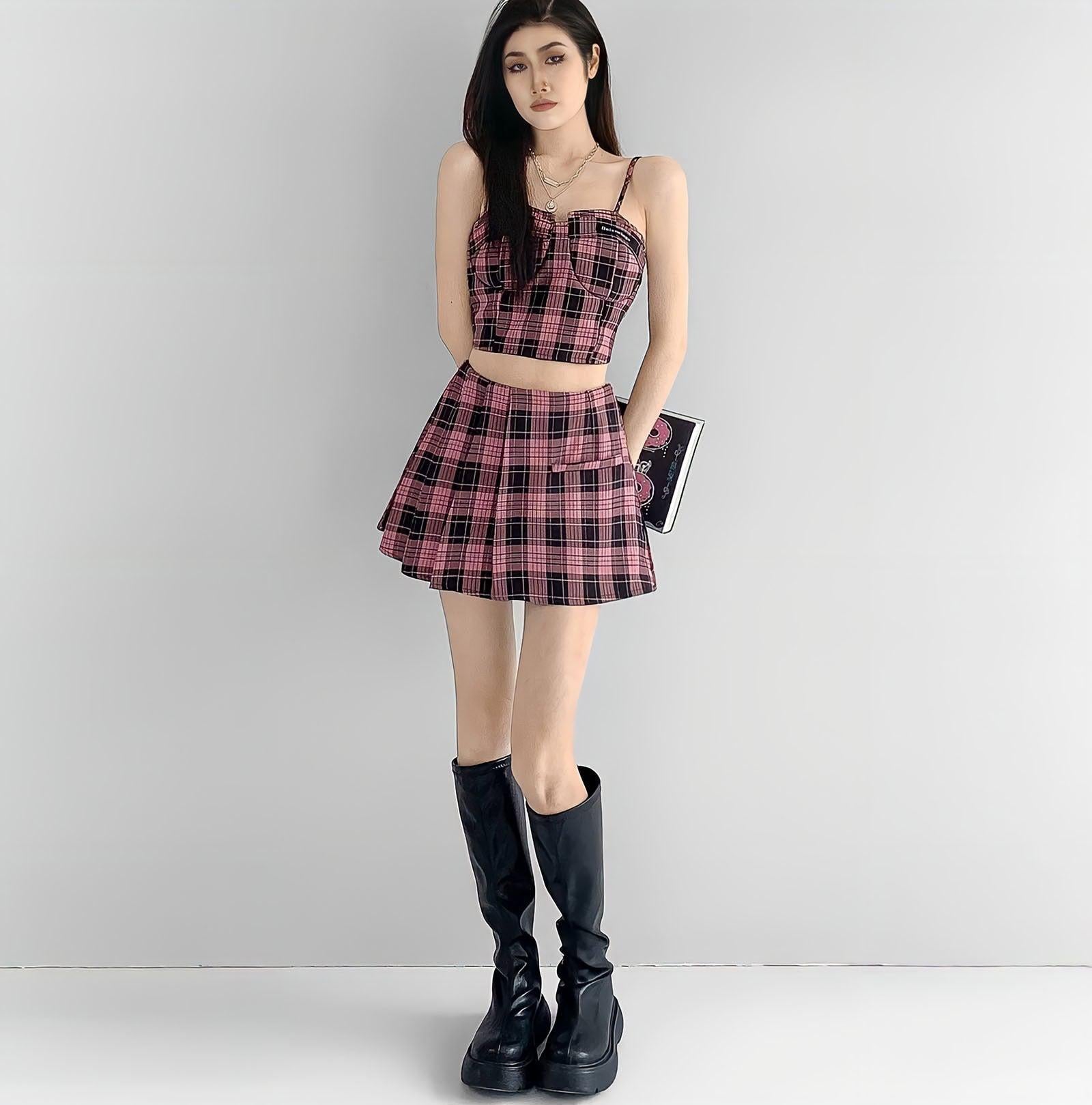 Pydshop Mini Skirt & Crop Top Two Piece Set