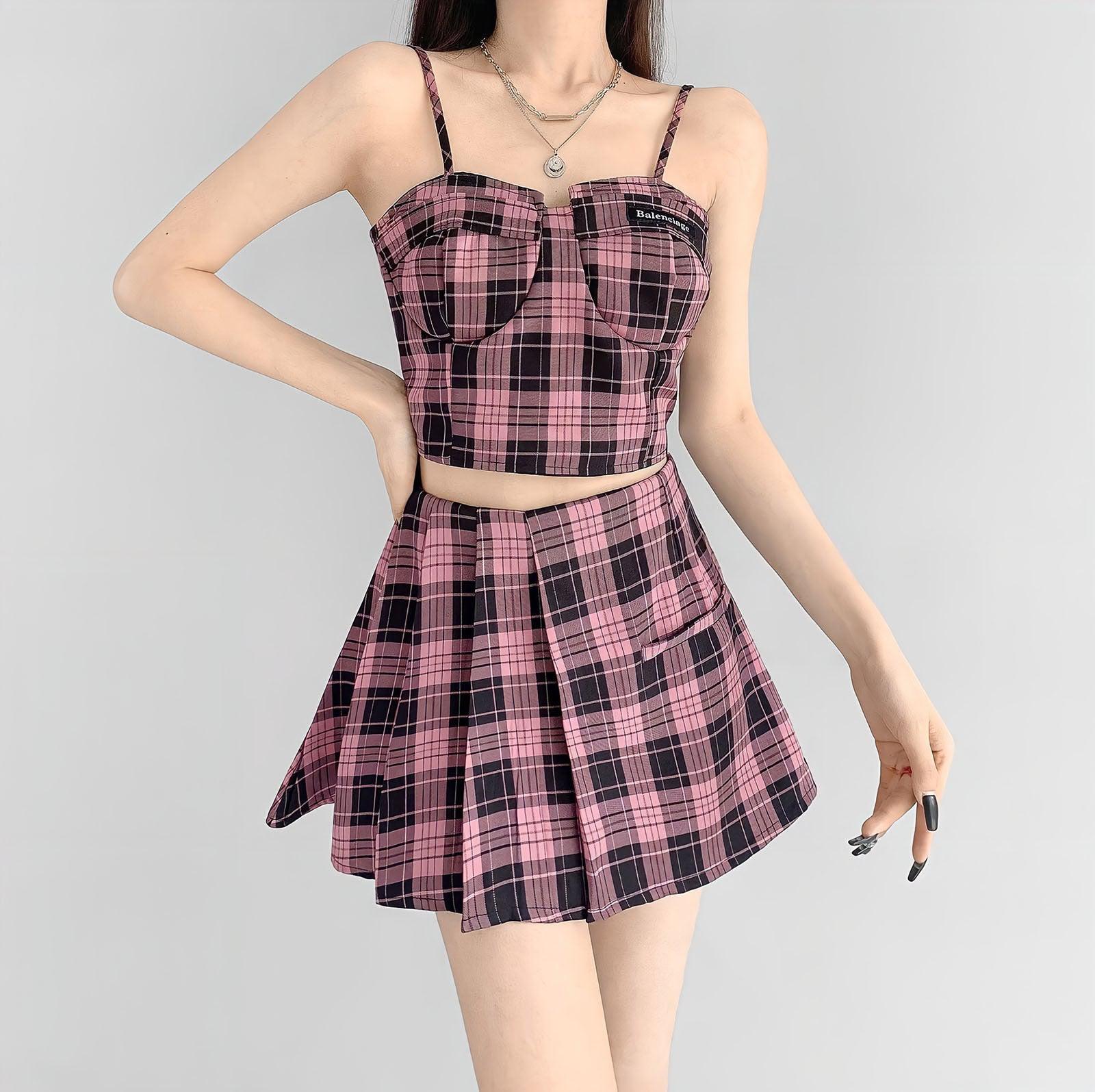 Pydshop Mini Skirt & Crop Top Two Piece Set