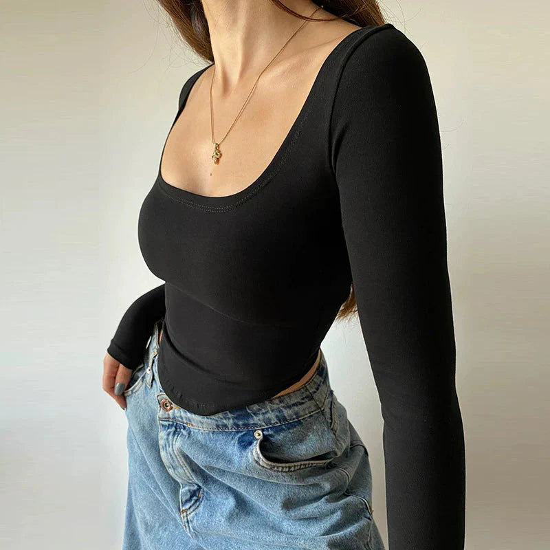 Pydshop Biana Basic Long Sleeve Top