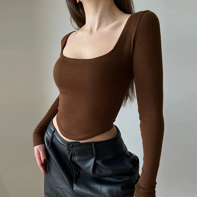 Pydshop Biana Basic Long Sleeve Top