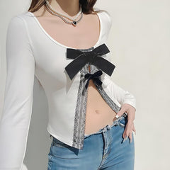 Pydshop Coquette Bow Open Front Top