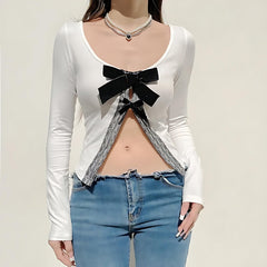Pydshop Coquette Bow Open Front Top