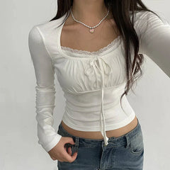 Pydshop Coquette Bow Ruched Bust Top