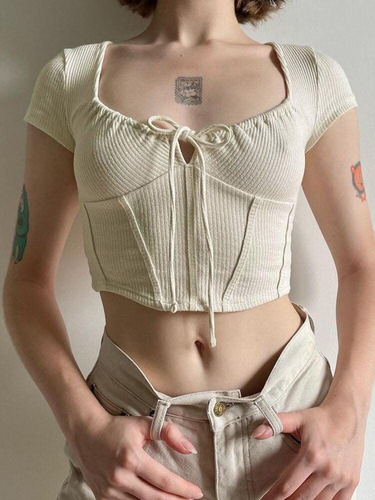 Pydshop Coquette Cropped Corset Top