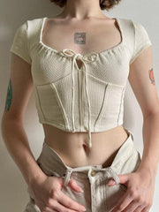 Pydshop Coquette Cropped Corset Top