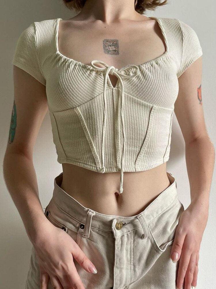 Pydshop Coquette Cropped Corset Top