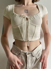 Pydshop Coquette Cropped Corset Top