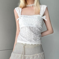 Pydshop Coquette Square Neckline Top