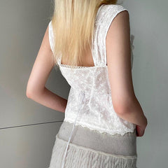 Pydshop Coquette Square Neckline Top