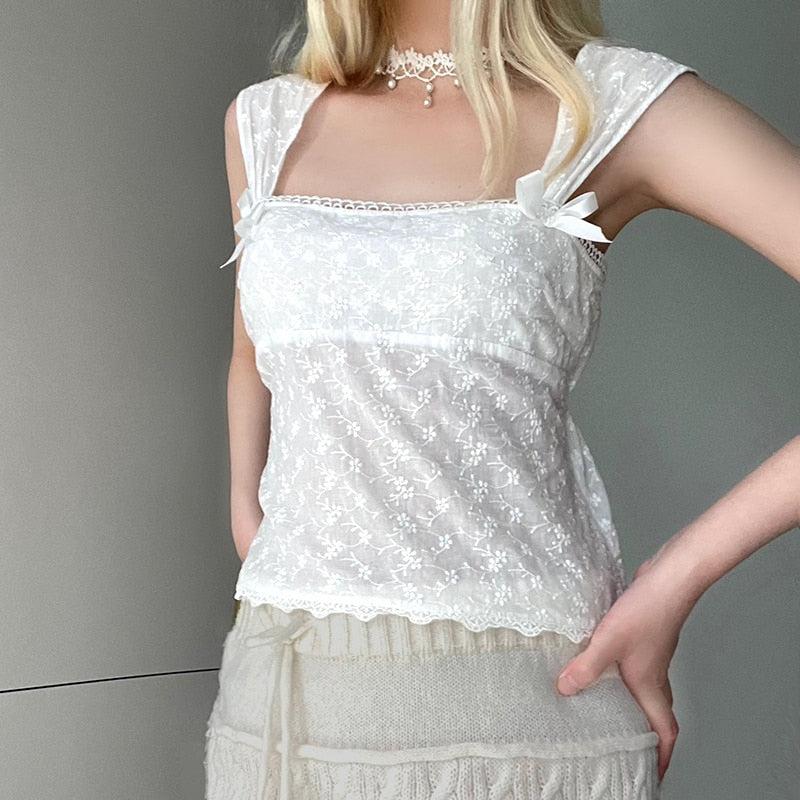 Pydshop Coquette Square Neckline Top