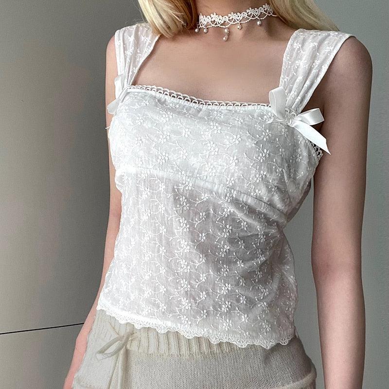 Pydshop Coquette Square Neckline Top