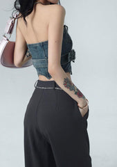 Pydshop Cowgirl Crop Denim Tube Top