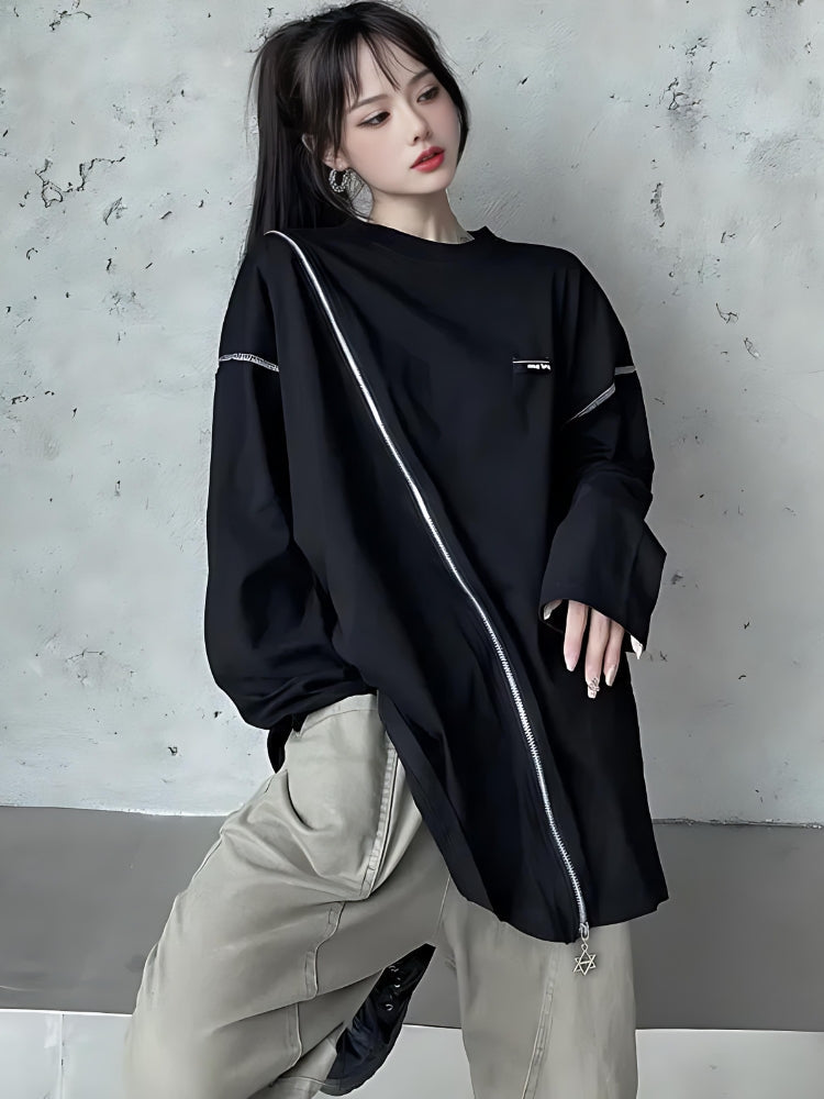 Pydshop Cyberpunk Cross Zip-Up Top