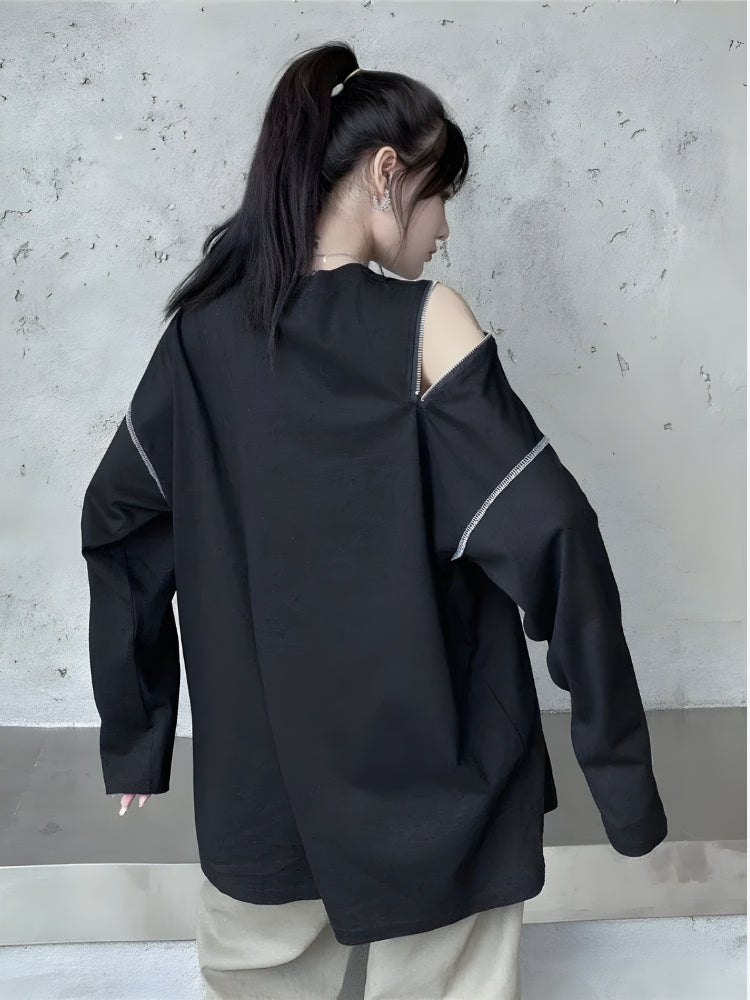 Pydshop Cyberpunk Cross Zip-Up Top