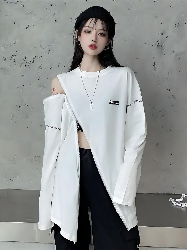 Pydshop Cyberpunk Cross Zip-Up Top