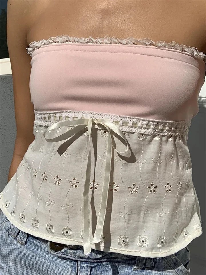 Pydshop Deana Lace Strapless Top