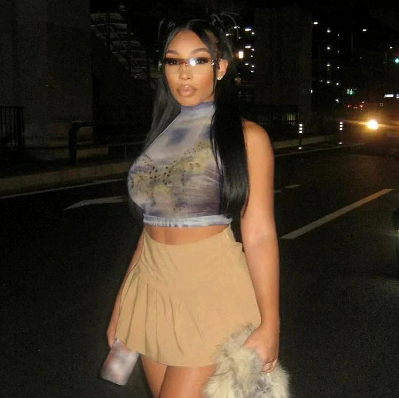 Pydshop Elin Halter Neck Crop Top