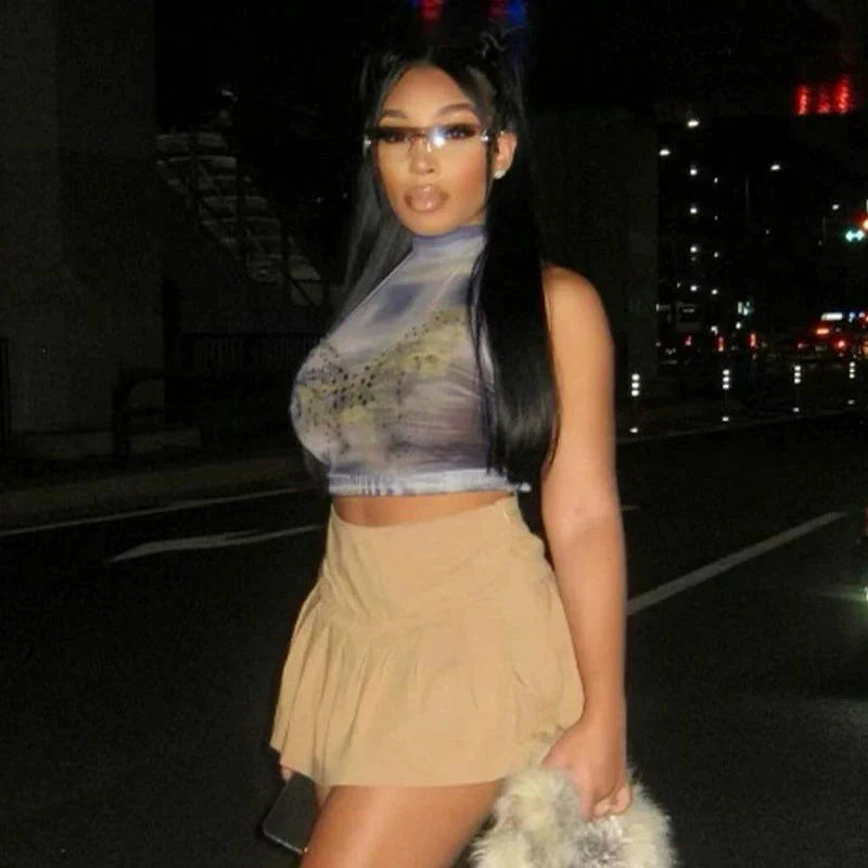 Pydshop Elin Halter Neck Crop Top