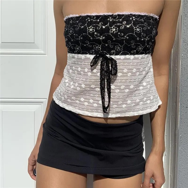 Pydshop Elka Lace Strapless Top