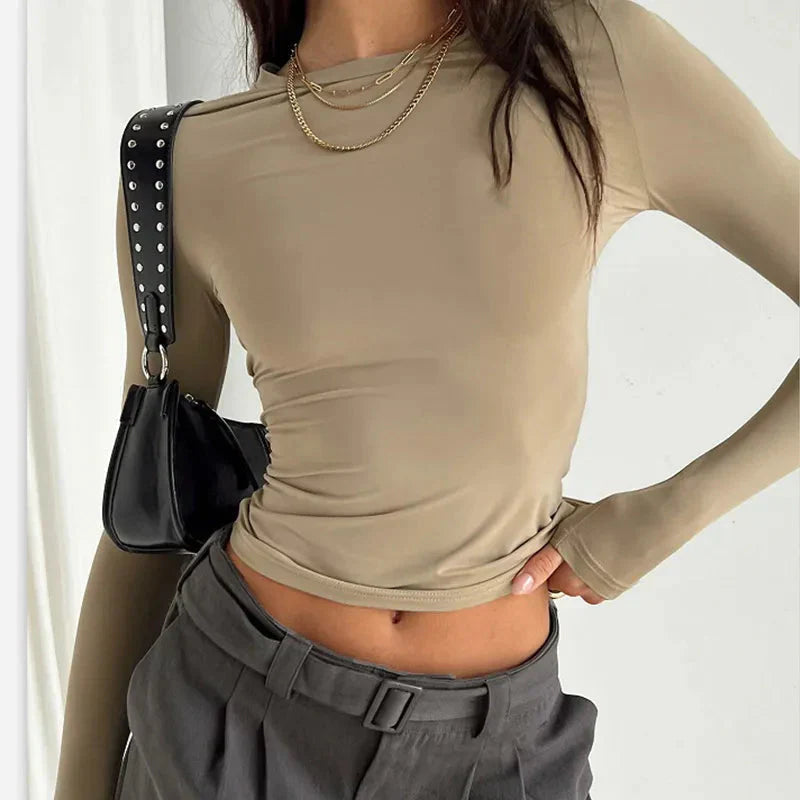 Pydshop Evony Long Sleeve Basic Top