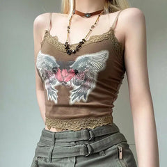 Pydshop Fairy Grunge Angel Wings Top