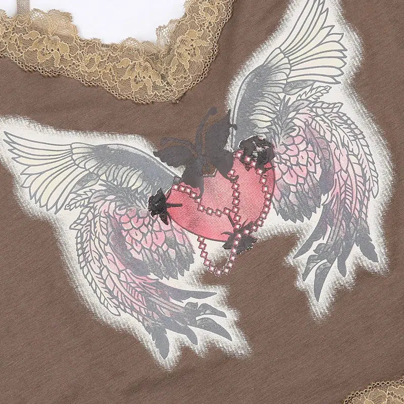 Pydshop Fairy Grunge Angel Wings Top